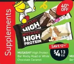 Chemist King Musashi High Protein Bar offer