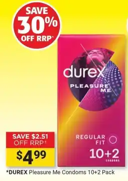 Cincotta Chemist Durex Pleasure Me Condoms offer