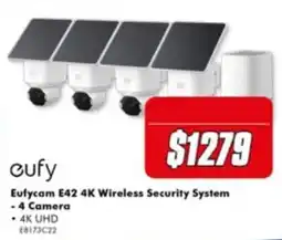 The Good Guys eufy Eufycam E42 4K Wireless Security System offer