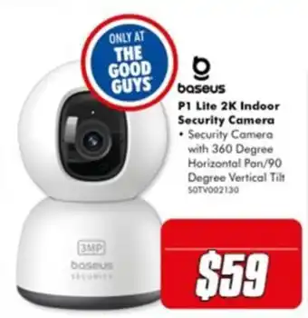 The Good Guys baseus P1 Lite 2K Indoor Security Camera offer