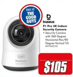 The Good Guys baseus P1 Pro 3K Indoor Security Camera offer