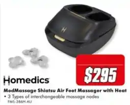 The Good Guys Homedics ModMassage Shiatsu Air Foot Massager with Heat offer