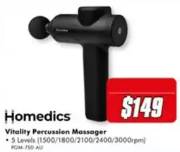 The Good Guys Homedics Vitality Percussion Massager offer