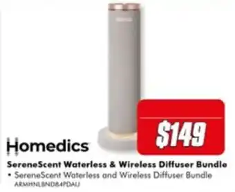 The Good Guys Homedics SereneScent Waterless & Wireless Diffuser Bundle offer
