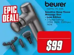 The Good Guys beurer Sensitive Deep Tissue Massage Gun - Luxe Edition offer