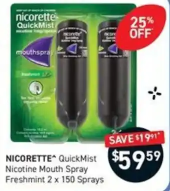 Nicorette QuickMist Nicotine Mouth Spray