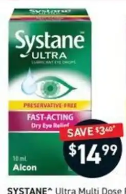 Chemist King Systane Ultra Multi Dose offer