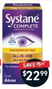 Chemist King Systane Complete Lubricant Eye Drops offer