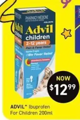 Chemist King Advil children offer