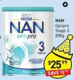 Chemist King Nestle NAN Optipro Stage 3 offer