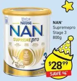 Chemist King Nestle NAN Supreme Pro Stage 3 offer