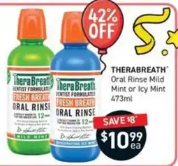 Chemist King TheraBreath Oral Rinse Mild offer