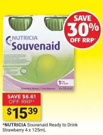 Cincotta Chemist Nutricia Souvenaid Ready to Drink Strawberry offer