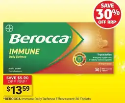 Cincotta Chemist Berocca Immune Daily Defence offer