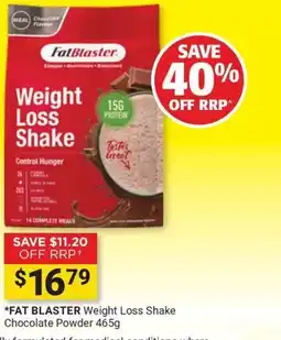 Cincotta Chemist Fat Blaster Weight Loss Shake offer
