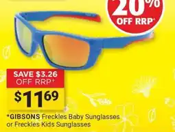 Cincotta Chemist Gibsons Freckles Baby Sunglasses or Freckles Kids Sunglasses offer