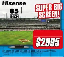 The Good Guys Hisense 85 inch TV offer
