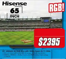 The Good Guys Hisense 65 Inch offer