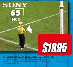 The Good Guys Sony 65 Inch Neo QLED 4K Mini-LED Smart AI TV offer