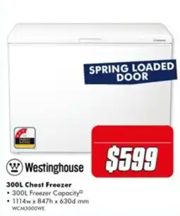 The Good Guys Westinghouse 300L Chest Freezer offer