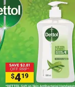 Cincotta Chemist Dettol Soft on Skin Antibacterial Handwash offer