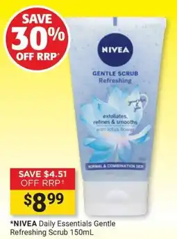 Cincotta Chemist NIVEA Daily Essentials Gentle Refreshing Scrub offer