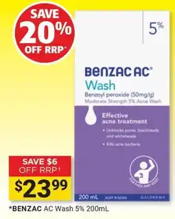 Cincotta Chemist Benzac Ac Wash 5% offer