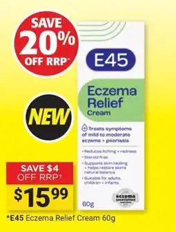 Cincotta Chemist E45 Eczema Relief Cream offer