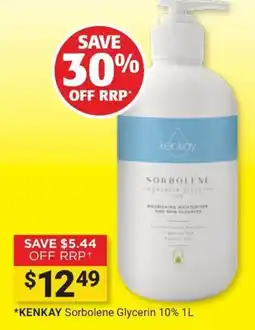 Cincotta Chemist KENKAY Sorbolene Glycerin 10% offer