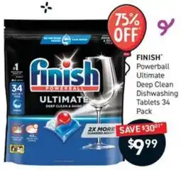 Chemist King Finish Powerball Ultimate Deep Clean Dishwashing Tablets offer