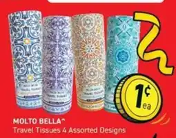 Chemist King Molto Bella Travel Tissues 4 Assorted Designs offer
