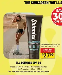 Cincotta Chemist Skinnies All Rounder Gel Sunscreen SPF50 offer