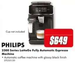The Good Guys Philips 2300 Series LatteGo Fully Automatic Espresso Machine offer