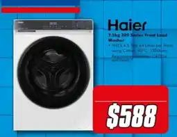 The Good Guys Haier 7.5kg 300 Series Front Load Washer offer