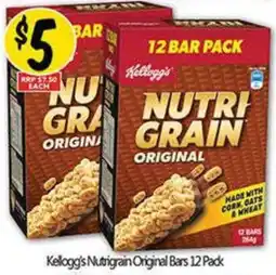 NQR Kellogg's Nutrigrain Original Bars offer
