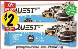NQR Quest Dipped Cookies & Cream Protein Bars offer