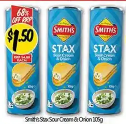 NQR Smith's Stax Sour Cream & Onion offer