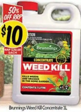 Brunnings Weed Kill Concentrate