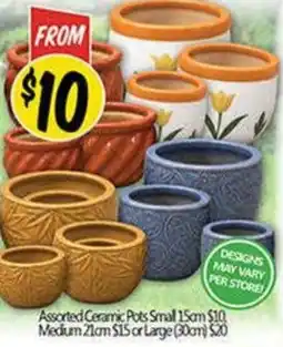 NQR Assorted Ceramic Pots Small offer