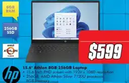 The Good Guys hp 15.6" Athlon 8GB 256GB Laptop offer