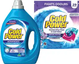 IGA Cold Power Laundry Liquid 2 Litre, Powder 2kg or Capsules 29 Pack Selected Varieties offer