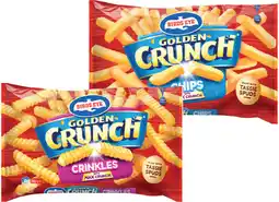 IGA Birds Eye Golden Crunch Potato Chips 900g, Lattice or Sidewinders Chips 750g Selected Varieties offer