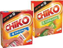 IGA Chiko Original Rolls 4 Pack or Corn Jacks 5 Pack offer