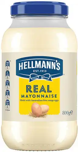 IGA Hellmann’s Real Mayonnaise Jar offer