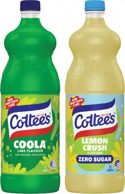 IGA Cottee’s Cordial Selected Varieties offer