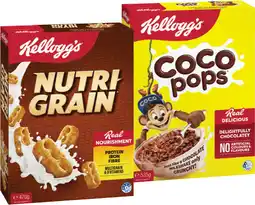 IGA Kellogg’s Cereal Nutri‑Grain 470g, Coco Pops 535g or Special K Original 500g offer