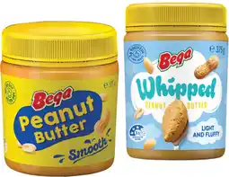 IGA Bega Original or Whipped Peanut Butter 375g offer