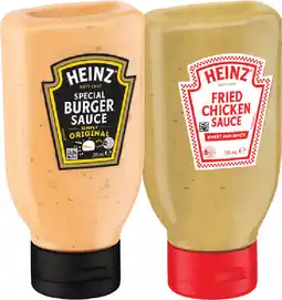 IGA Heinz Special Burger or Fried Chicken Sauce 295mL offer