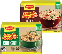 IGA Maggi 2 Minute Noodles Selected Varieties offer