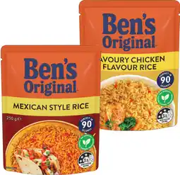 IGA Ben’s Original Flavoured Rice 220‑250g Selected Varieties offer